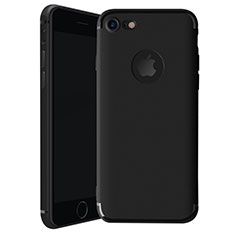 Silikon Hülle Handyhülle Ultra Dünn Schutzhülle Tasche H01 für Apple iPhone 7 Schwarz