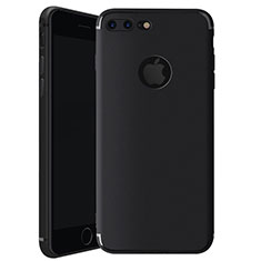 Silikon Hülle Handyhülle Ultra Dünn Schutzhülle Tasche S01 für Apple iPhone 7 Plus Schwarz