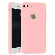 Silikon Hülle Handyhülle Ultra Dünn Schutzhülle Tasche S01 für Apple iPhone 8 Plus Rosa