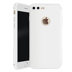 Silikon Hülle Handyhülle Ultra Dünn Schutzhülle Tasche S01 für Apple iPhone 8 Plus Weiß