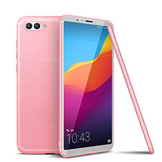 Silikon Hülle Handyhülle Ultra Dünn Schutzhülle Tasche S01 für Huawei Honor V10 Rosa