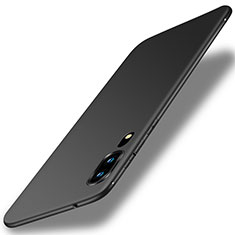 Silikon Hülle Handyhülle Ultra Dünn Schutzhülle Tasche S01 für Huawei P20 Schwarz