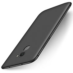 Silikon Hülle Handyhülle Ultra Dünn Schutzhülle Tasche S01 für Huawei Y7 Prime Schwarz