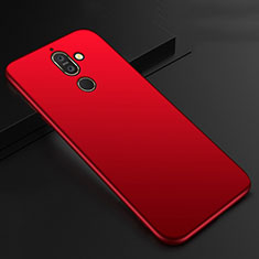 Silikon Hülle Handyhülle Ultra Dünn Schutzhülle Tasche S01 für Nokia 7 Plus Rot