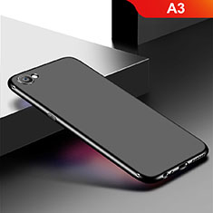 Silikon Hülle Handyhülle Ultra Dünn Schutzhülle Tasche S01 für Oppo A3 Schwarz