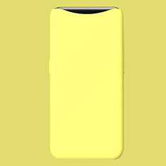 Silikon Hülle Handyhülle Ultra Dünn Schutzhülle Tasche S01 für Oppo Find X Gelb