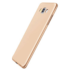 Silikon Hülle Handyhülle Ultra Dünn Schutzhülle Tasche S01 für Samsung Galaxy A5 Duos SM-500F Gold