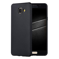 Silikon Hülle Handyhülle Ultra Dünn Schutzhülle Tasche S01 für Samsung Galaxy A7 (2016) A7100 Schwarz