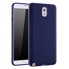 Silikon Hülle Handyhülle Ultra Dünn Schutzhülle Tasche S01 für Samsung Galaxy Note 3 N9000 Blau