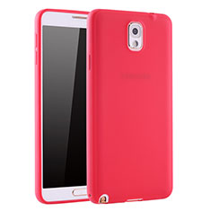 Silikon Hülle Handyhülle Ultra Dünn Schutzhülle Tasche S01 für Samsung Galaxy Note 3 N9000 Rot