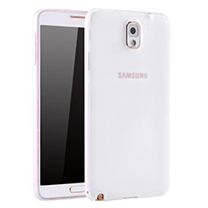 Silikon Hülle Handyhülle Ultra Dünn Schutzhülle Tasche S01 für Samsung Galaxy Note 3 N9000 Weiß