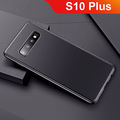 Silikon Hülle Handyhülle Ultra Dünn Schutzhülle Tasche S01 für Samsung Galaxy S10 Plus Schwarz