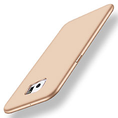 Silikon Hülle Handyhülle Ultra Dünn Schutzhülle Tasche S01 für Samsung Galaxy S6 Edge+ Plus SM-G928F Gold