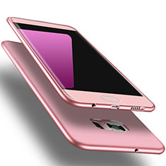 Silikon Hülle Handyhülle Ultra Dünn Schutzhülle Tasche S01 für Samsung Galaxy S7 Edge G935F Rosa