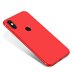 Silikon Hülle Handyhülle Ultra Dünn Schutzhülle Tasche S01 für Xiaomi Mi A2 Rot
