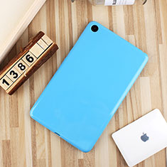 Silikon Hülle Handyhülle Ultra Dünn Schutzhülle Tasche S01 für Xiaomi Mi Pad Hellblau