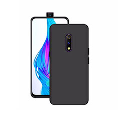 Silikon Hülle Handyhülle Ultra Dünn Schutzhülle Tasche S02 für Realme X Schwarz