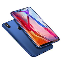 Silikon Hülle Handyhülle Ultra Dünn Schutzhülle Tasche S04 für Xiaomi Mi 8 Blau