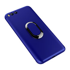 Silikon Hülle Handyhülle Ultra Dünn Schutzhülle Tasche Silikon mit Fingerring Ständer für Xiaomi Mi 6 Blau
