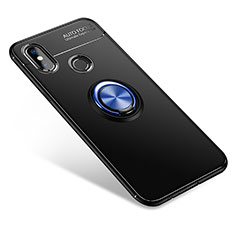 Silikon Hülle Handyhülle Ultra Dünn Schutzhülle Tasche Silikon mit Fingerring Ständer für Xiaomi Mi A2 Plusfarbig