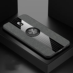 Silikon Hülle Handyhülle Ultra Dünn Schutzhülle Tasche Silikon mit Magnetisch Fingerring Ständer A02 für Xiaomi Redmi 8A Grau