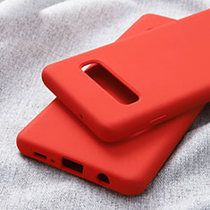 Silikon Hülle Handyhülle Ultra Dünn Schutzhülle Tasche U01 für Samsung Galaxy S10 5G Rot