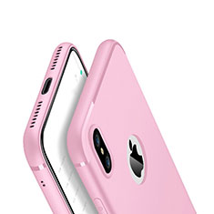 Silikon Hülle Handyhülle Ultra Dünn Schutzhülle Tasche V01 für Apple iPhone Xs Rosa