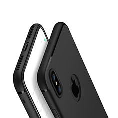 Silikon Hülle Handyhülle Ultra Dünn Schutzhülle Tasche V01 für Apple iPhone Xs Schwarz