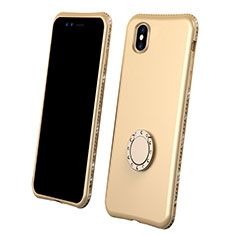 Silikon Hülle Handyhülle Ultra Dünn Schutzhülle Tasche Vorder und Rückseite 360 Grad für Apple iPhone Xs Gold