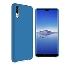 Silikon Hülle Handyhülle Ultra Dünn Schutzhülle Tasche Vorder und Rückseite 360 Grad für Huawei P20 Blau