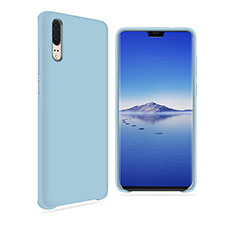 Silikon Hülle Handyhülle Ultra Dünn Schutzhülle Tasche Vorder und Rückseite 360 Grad für Huawei P20 Hellblau