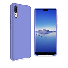 Silikon Hülle Handyhülle Ultra Dünn Schutzhülle Tasche Vorder und Rückseite 360 Grad für Huawei P20 Violett