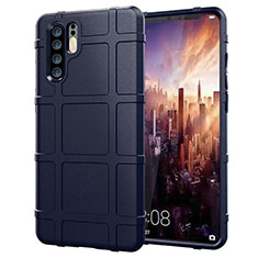 Silikon Hülle Handyhülle Ultra Dünn Schutzhülle Tasche Vorder und Rückseite 360 Grad für Huawei P30 Pro Blau