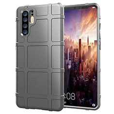 Silikon Hülle Handyhülle Ultra Dünn Schutzhülle Tasche Vorder und Rückseite 360 Grad für Huawei P30 Pro Silber