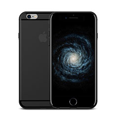 Silikon Hülle Handyhülle Ultra Dünn Schutzhülle U01 für Apple iPhone 6 Plus Schwarz