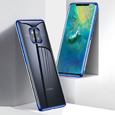 Silikon Hülle Handyhülle Ultradünn Tasche Durchsichtig Transparent für Huawei Mate 20 Pro Blau
