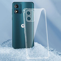 Silikon Hülle Handyhülle Ultradünn Tasche Durchsichtig Transparent für Motorola Moto E13 Klar