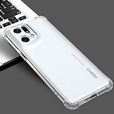 Silikon Hülle Handyhülle Ultradünn Tasche Durchsichtig Transparent für Oppo Find X5 Pro 5G Klar