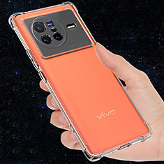 Silikon Hülle Handyhülle Ultradünn Tasche Durchsichtig Transparent für Vivo X80 5G Klar