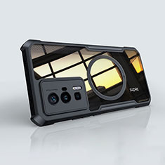 Silikon Hülle Handyhülle Ultradünn Tasche mit Mag-Safe Magnetic Magnetisch Durchsichtig Transparent für Xiaomi Poco F5 Pro 5G Schwarz