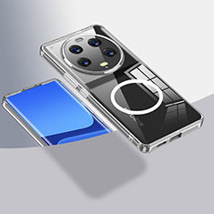 Silikon Hülle Handyhülle Ultradünn Tasche mit Mag-Safe Magnetic Magnetisch Durchsichtig Transparent QK1 für Xiaomi Mi 13 Ultra 5G Klar