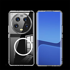 Silikon Hülle Handyhülle Ultradünn Tasche mit Mag-Safe Magnetic Magnetisch Durchsichtig Transparent QK2 für Xiaomi Mi 13 Ultra 5G Klar