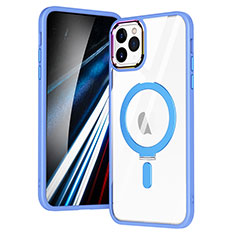 Silikon Hülle Handyhülle Ultradünn Tasche mit Mag-Safe Magnetic Magnetisch Durchsichtig Transparent SD1 für Apple iPhone 11 Pro Max Hellblau