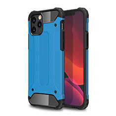 Silikon Hülle Handyhülle und Kunststoff Schutzhülle Hartschalen Tasche für Apple iPhone 12 Max Hellblau