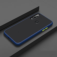 Silikon Hülle Handyhülle und Kunststoff Schutzhülle Hartschalen Tasche für Huawei Enjoy 10 Plus Blau