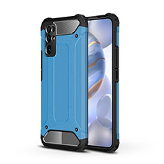 Silikon Hülle Handyhülle und Kunststoff Schutzhülle Hartschalen Tasche für Huawei Honor 30 Hellblau