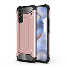 Silikon Hülle Handyhülle und Kunststoff Schutzhülle Hartschalen Tasche für Huawei Honor 30 Rosegold