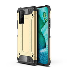 Silikon Hülle Handyhülle und Kunststoff Schutzhülle Hartschalen Tasche für Huawei Honor 30S Gold