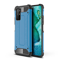 Silikon Hülle Handyhülle und Kunststoff Schutzhülle Hartschalen Tasche für Huawei Honor 30S Hellblau