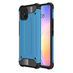 Silikon Hülle Handyhülle und Kunststoff Schutzhülle Hartschalen Tasche für Huawei Nova 8 SE 5G Hellblau